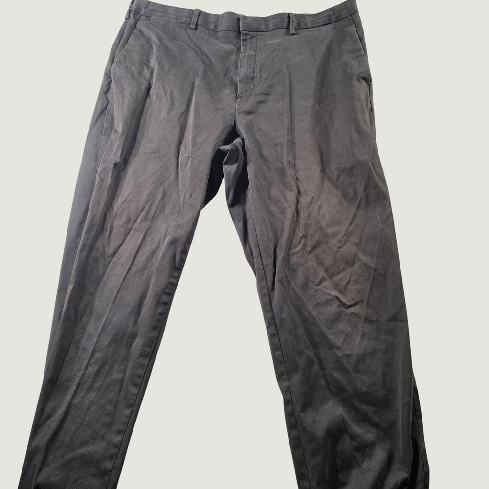Banana Republic Mens Mason Athletic Tapered Fit Chino Pants Gray 40x34